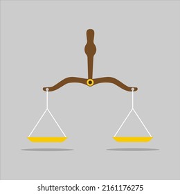 Scales and balance. Vector illustration
