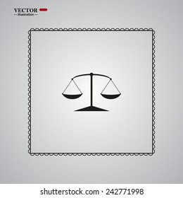 Scales balance , vector illustration, EPS 10