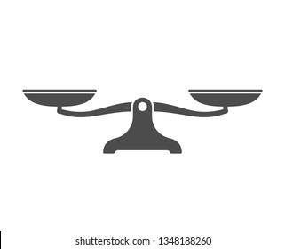 Scales. Balanse icon. Vector illustration