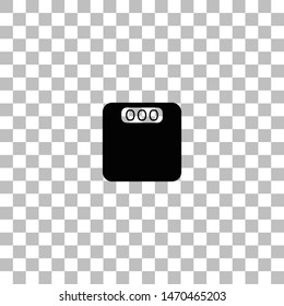 Scales. Black flat icon on a transparent background. Pictogram for your project