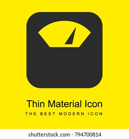 Scales bright yellow material minimal icon or logo design