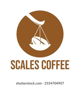 scales coffee flat minimalist logo design