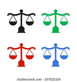 Scales Color Vector Icon Stock Vector (Royalty Free) 337025324 ...