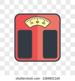 scales dial on transparent background. vector illustration