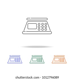 scales digital for food icon. Element of kitchen accessories multi colored icons for mobile concept and web apps. Thin line icon for website design and development. Premium icon on white background