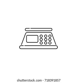 scales digital for food icon on white background
