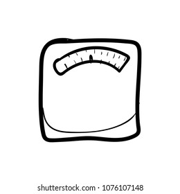 scales doodle icon vector 
