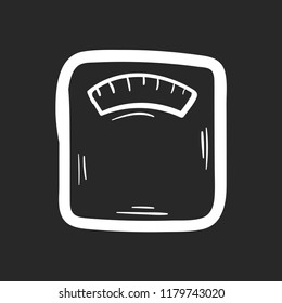 scales doodle icon vector flat black