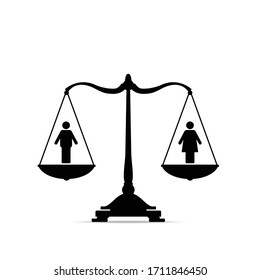 Gender Equality Concept Vector Illustration Stock Vector (Royalty Free ...