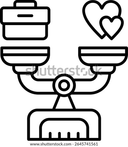 Scales Filled Style Icon Design