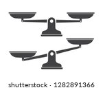 Scales, Flat design, vector illustration. Libra vector