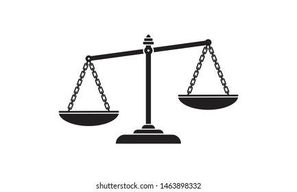 Scales, Flat design, vector illustration.