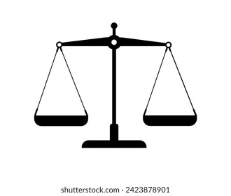 Scales Flat design vector illustration.