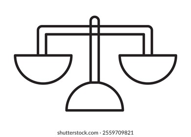 Scales, Flat design, vector illustration. Libra vector