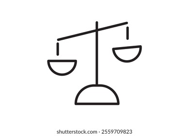 Scales, Flat design, vector illustration. Libra vector