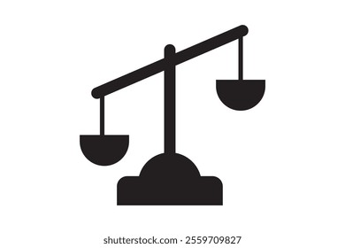 Scales, Flat design, vector illustration. Libra vector