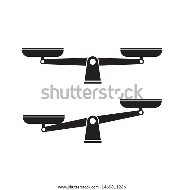 Scales Flat Design Vector Illustration Stock Vector (Royalty Free