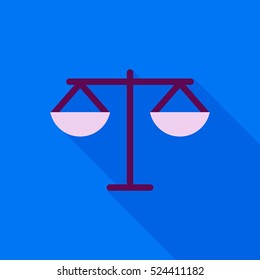 scales flat icon illustration isolated vector sign symbol 