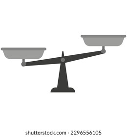 Scales in flat style. Vector illustration.