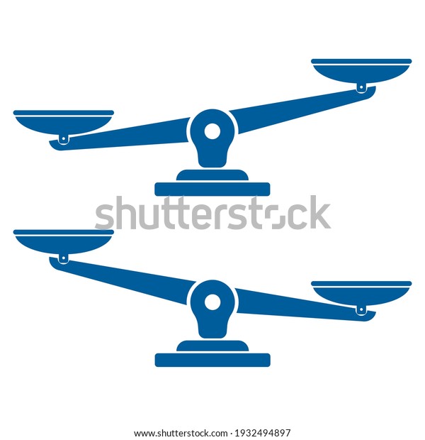 Scales Flat Style Vector Illustration Line Stock Vector (Royalty Free ...