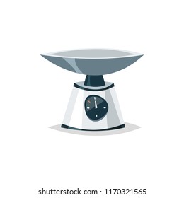 Scales. Flat vector illustration in cartoon style isolated on white background.
