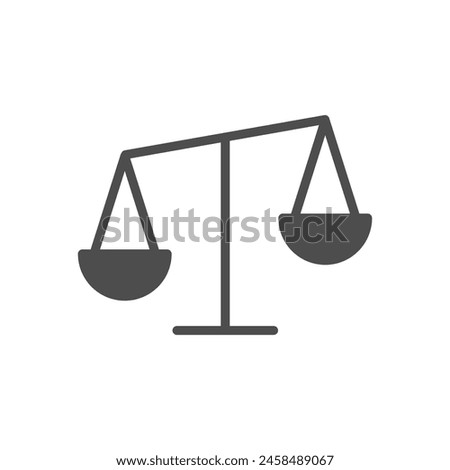 Scales glyph vector icon isolated on white background. Scales glyph vector icon for web, mobile and ui design