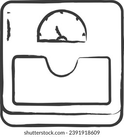 Scales hand drawn vector illustration