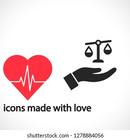 scales in his hand icon