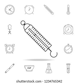 scales with a hook icon. Detailed set of measuring instruments icons. Premium graphic design. One of the collection icons for websites, web design, mobile app