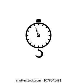 scales with a hook illustration. Element of a logistic for mobile concept and web apps. Detailed illustration of scales with a hook can be used for web and mobile. Premium icon on white background