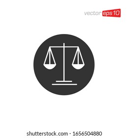 Scales Icon Design Vector Template