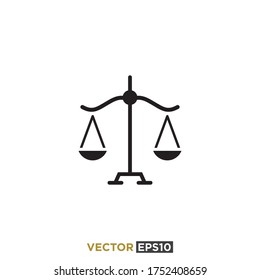 Scales Icon Design Vector Template