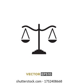 Scales Icon Design Vector Template