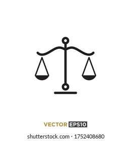 Scales Icon Design Vector Template