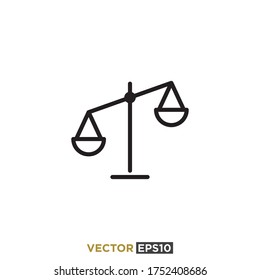 Plantilla de vectores de diseño de iconos de escala