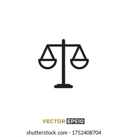Scales Icon Design Vector Template
