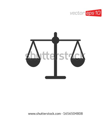 Scales Icon Design Vector Template