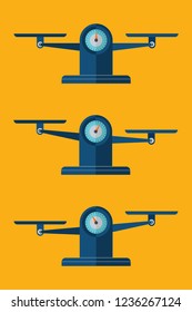 Scales icon. Empty scales, balance symbol. EPS10 vector illustration. Can be used for any project.