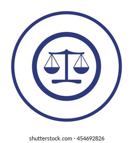  Scales  icon. Flat design.
