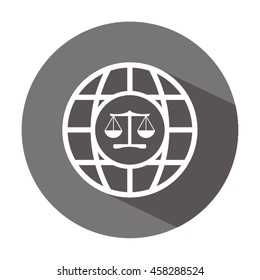  Scales  icon. Flat design.
