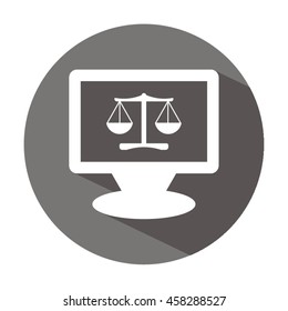  Scales  icon. Flat design.