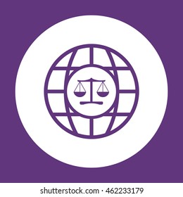  Scales  icon. Flat design.