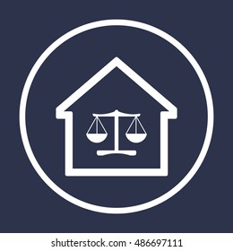  Scales  icon. Flat design.