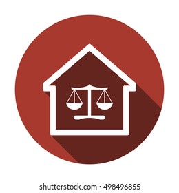  Scales  icon. Flat design.