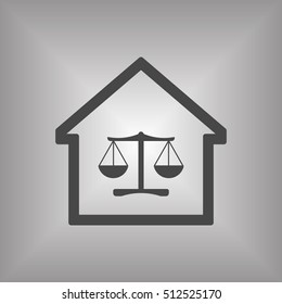  Scales  icon. Flat design.