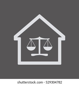  Scales  icon. Flat design.