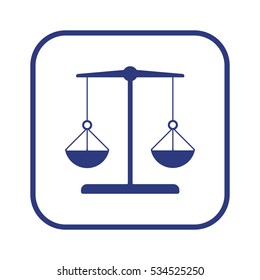  Scales  icon. Flat design.