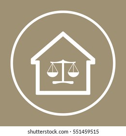  Scales  icon. Flat design.