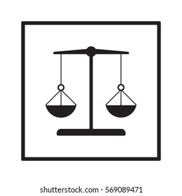  Scales  icon. Flat design.