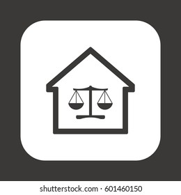  Scales  icon. Flat design.